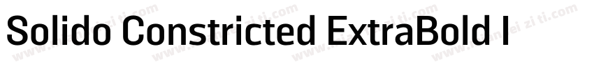Solido Constricted ExtraBold Italic字体转换